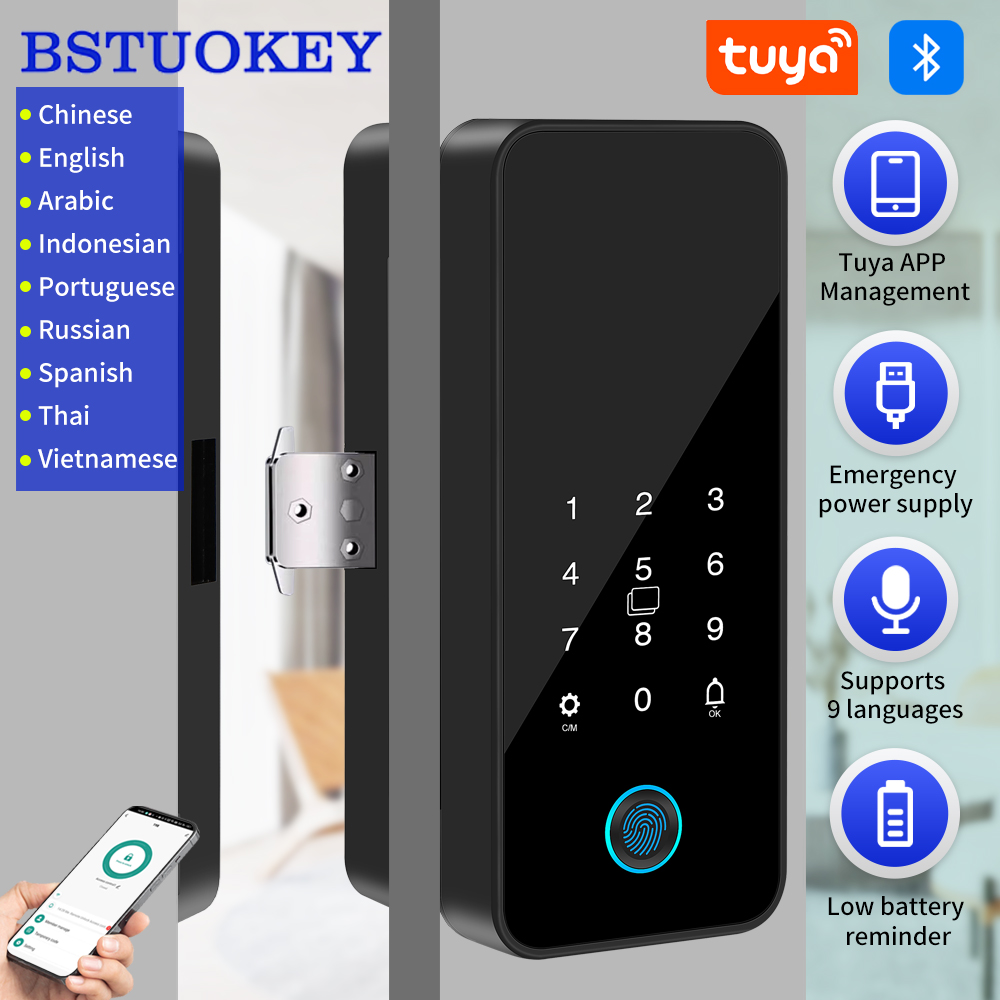 Glass Door Hinge - Tuya Smart Life – serrure de