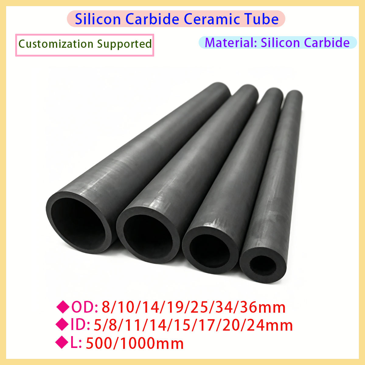 Ceramic Heat Emitter - Tige solide en carbure de silicium