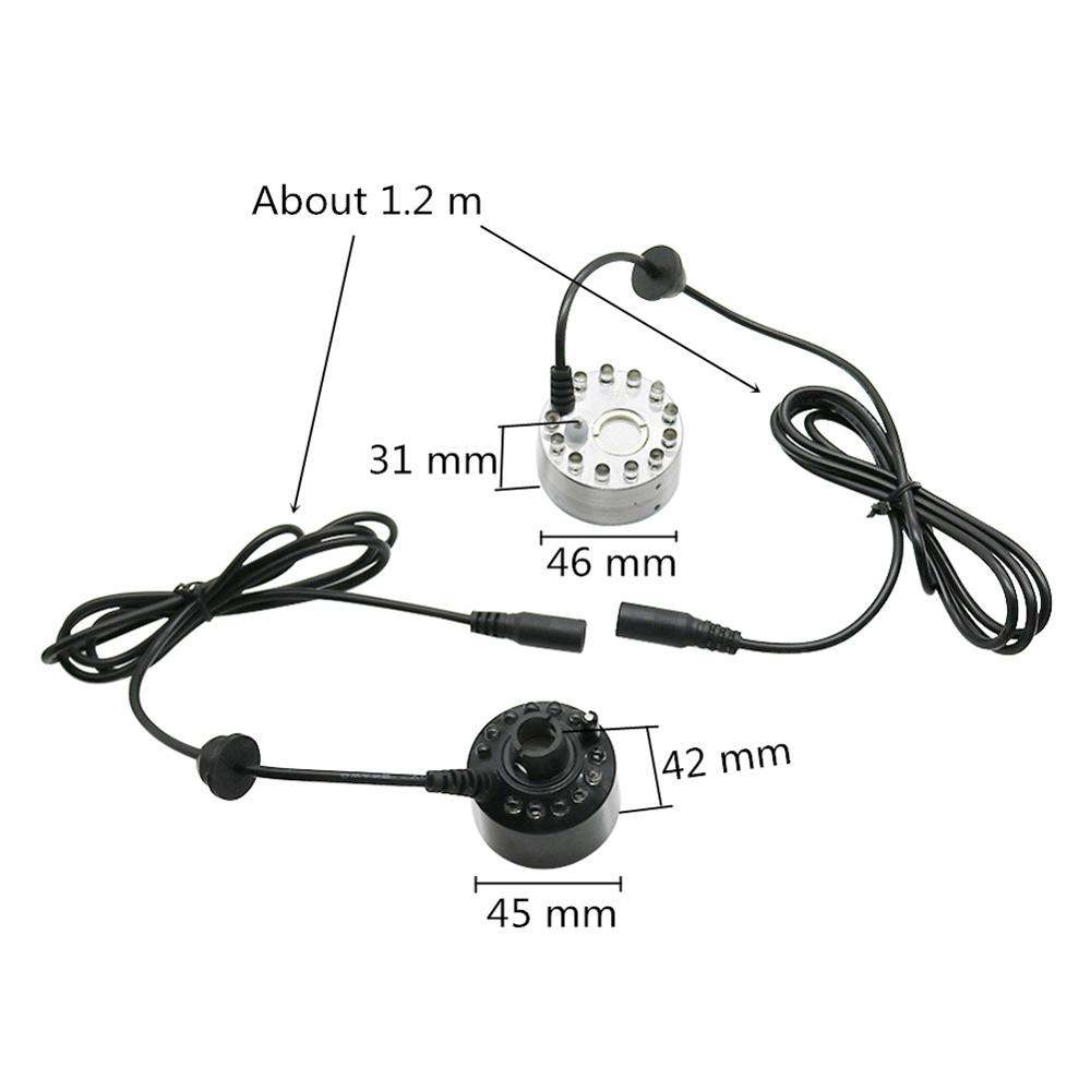 12 atomiseur de LED AC100-240V - Terrarium Fogger Ultrasonic avis et prix