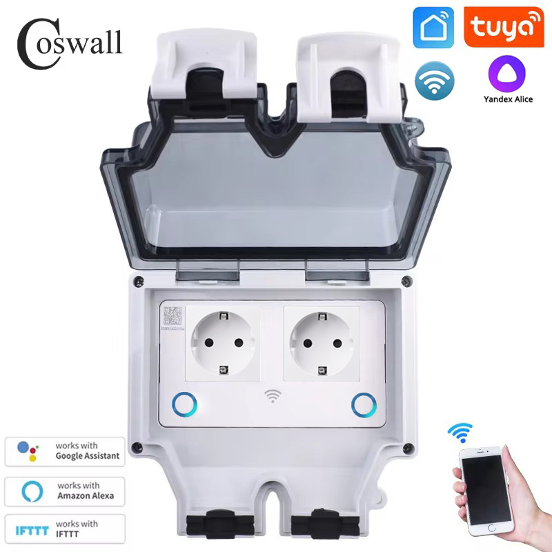 Coswall Tuya Wifi Yandex Alice - Timer Dual Outlet avis et prix