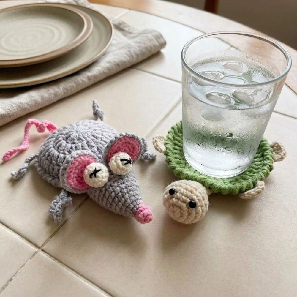 Sous-verre fantaisie en croche - Water Dish Reptile avis et prix